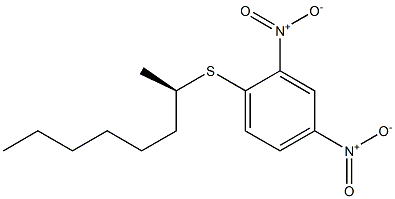 [R,(+)]-2,4-Dinitrophenyl 1-methyl(1-2H)heptyl sulfide Struktur