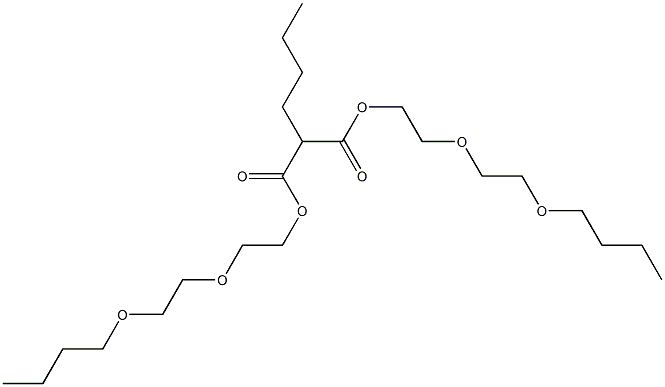 Pentane-1,1-dicarboxylic acid bis[2-(2-butoxyethoxy)ethyl] ester Struktur