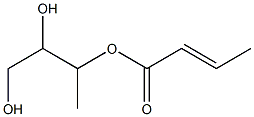 Crotonic acid 2,3-dihydroxy-1-methylpropyl ester Struktur