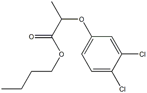 2-(3,4-Dichlorophenoxy)propionic acid butyl ester Struktur