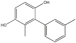 2-(3-Methylphenyl)-3-methylbenzene-1,4-diol Struktur