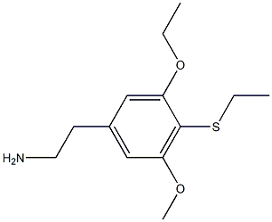 3-Ethoxy-4-ethylthio-5-methoxyphenethylamine Struktur