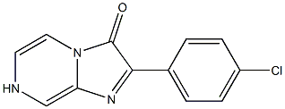 2-(4-Chlorophenyl)-3,7-dihydroimidazo[1,2-a]pyrazine-3-one Struktur