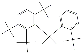 2-(2,3,6-Tri-tert-butylphenyl)-2-(2-tert-butylphenyl)propane Struktur