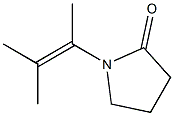 1-(1,2-Dimethyl-1-propenyl)pyrrolidin-2-one Struktur