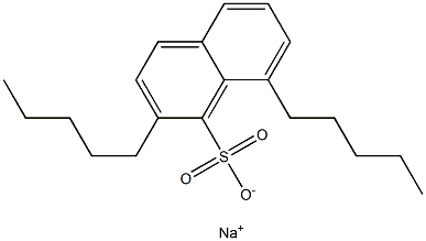 2,8-Dipentyl-1-naphthalenesulfonic acid sodium salt Struktur