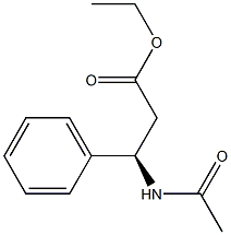 [R,(+)]-3-(Acetylamino)-3-phenylpropionic acid ethyl ester Struktur