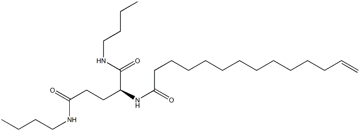 N2-(13-Tetradecenoyl)-N1,N5-dibutylglutaminamide Struktur