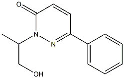 2-(2-Hydroxy-1-methylethyl)-6-phenyl-3(2H)-pyridazinone Struktur