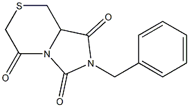 8,8a-Dihydro-2-benzyl-1H-imidazo[5,1-c][1,4]thiazine-1,3,5(2H,6H)-trione Struktur