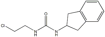 1-(2-Chloroethyl)-3-(indan-2-yl)urea Struktur