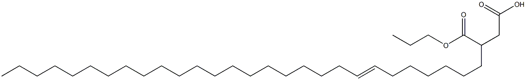 3-(7-Octacosenyl)succinic acid 1-hydrogen 4-propyl ester Struktur