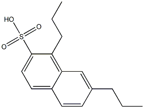 1,7-Dipropyl-2-naphthalenesulfonic acid Struktur