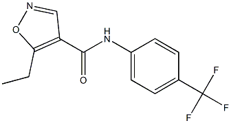 N-[4-(Trifluoromethyl)phenyl]-5-ethylisoxazole-4-carboxamide Struktur