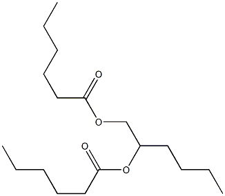 Dihexanoic acid 1,2-hexanediyl ester Struktur