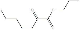 2-Oxoheptanoic acid propyl ester Struktur