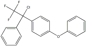 1-Chloro-1-(4-phenoxyphenyl)-1-phenyl-2,2,2-trifluoroethane Struktur