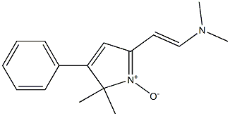 2,2-Dimethyl-3-phenyl-5-[2-(dimethylamino)vinyl]-2H-pyrrole 1-oxide Struktur