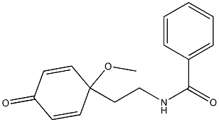 N-[2-(1-Methoxy-4-oxo-2,5-cyclohexadienyl)ethyl]benzamide Struktur