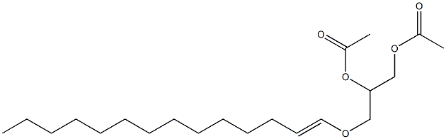 1-O-(1-Tetradecenyl)-2-O,3-O-diacetylglycerol Struktur