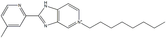 2-(4-Methylpyridin-2-yl)-5-octyl-1H-imidazo[4,5-c]pyridin-5-ium Struktur