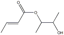 Crotonic acid 2-hydroxy-1-methylpropyl ester Struktur