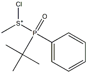 (tert-Butylphenylphosphinyl)chloro(methyl)sulfonium Struktur