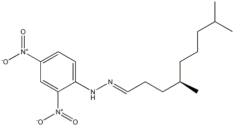 [R,(-)]-4,8-Dimethylnonanal 2,4-dinitrophenylhydrazone Struktur