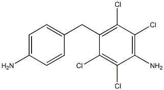 4-(4-Aminophenylmethyl)-2,3,5,6-tetrachloroaniline Struktur