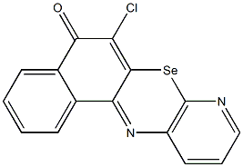 6-Chloro-7-selena-8,12-diazabenz[a]anthracen-5(7H)-one Struktur