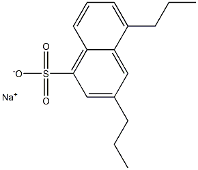 3,5-Dipropyl-1-naphthalenesulfonic acid sodium salt Struktur