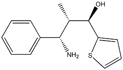 (1R,2S,3S)-3-Amino-2-methyl-3-phenyl-1-(2-thienyl)propan-1-ol Struktur