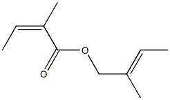 2-Methylisocrotonic acid 2-methyl-2-butenyl ester Struktur