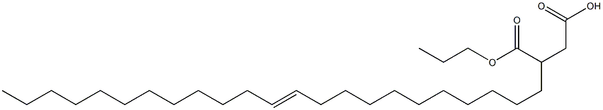 3-(11-Tricosenyl)succinic acid 1-hydrogen 4-propyl ester Struktur