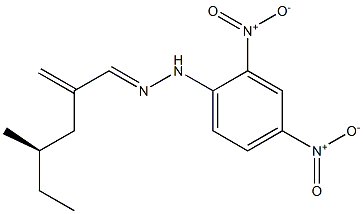 [R,(-)]-4-Methyl-2-methylenehexanal (2,4-dinitrophenyl)hydrazone Struktur