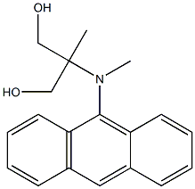 2-[(9-Anthracenyl)methylamino]-2-methyl-1,3-propanediol Struktur