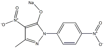 4-[3-Methyl-4-nitro-5-sodiooxy-1H-pyrazol-1-yl]-1-nitrobenzene Struktur