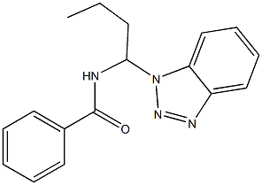 N-[1-(1H-Benzotriazol-1-yl)butyl]benzamide Struktur