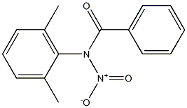 N-Nitro-N-(2,6-dimethylphenyl)benzamide Struktur