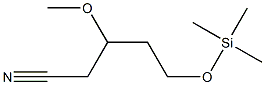 5-(Trimethylsilyloxy)-3-methoxypentanenitrile Struktur