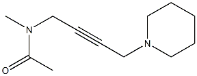 N-Methyl-N-[4-[1-piperidinyl]-2-butynyl]acetamide Struktur