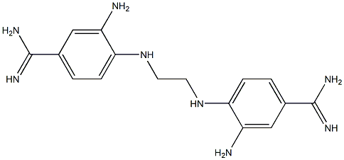 4,4'-[1,2-Ethanediylbis(imino)]bis[3-aminobenzamidine] Struktur