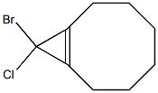 9-Bromo-9-chlorobicyclo[6.1.0]non-1(8)-ene Struktur