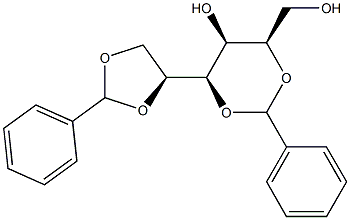 2-O,4-O:5-O,6-O-Dibenzylidene-L-glucitol Struktur