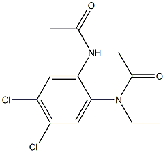 2'-(N-Ethylacetylamino)-4',5'-dichloroacetanilide Struktur