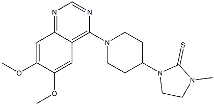 1-[1-(6,7-Dimethoxyquinazolin-4-yl)piperidin-4-yl]-3-methylimidazolidine-2-thione Struktur