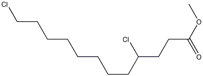 4,12-Dichlorolauric acid methyl ester Struktur