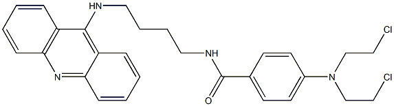 9-[4-[4-[Bis(2-chloroethyl)amino]benzoylamino]butylamino]acridine Struktur