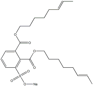 3-(Sodiosulfo)phthalic acid di(6-octenyl) ester Struktur