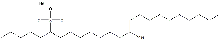 14-Hydroxytetracosane-6-sulfonic acid sodium salt Struktur